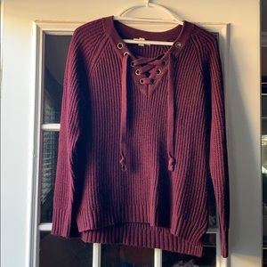 Maroon Colored Sweater